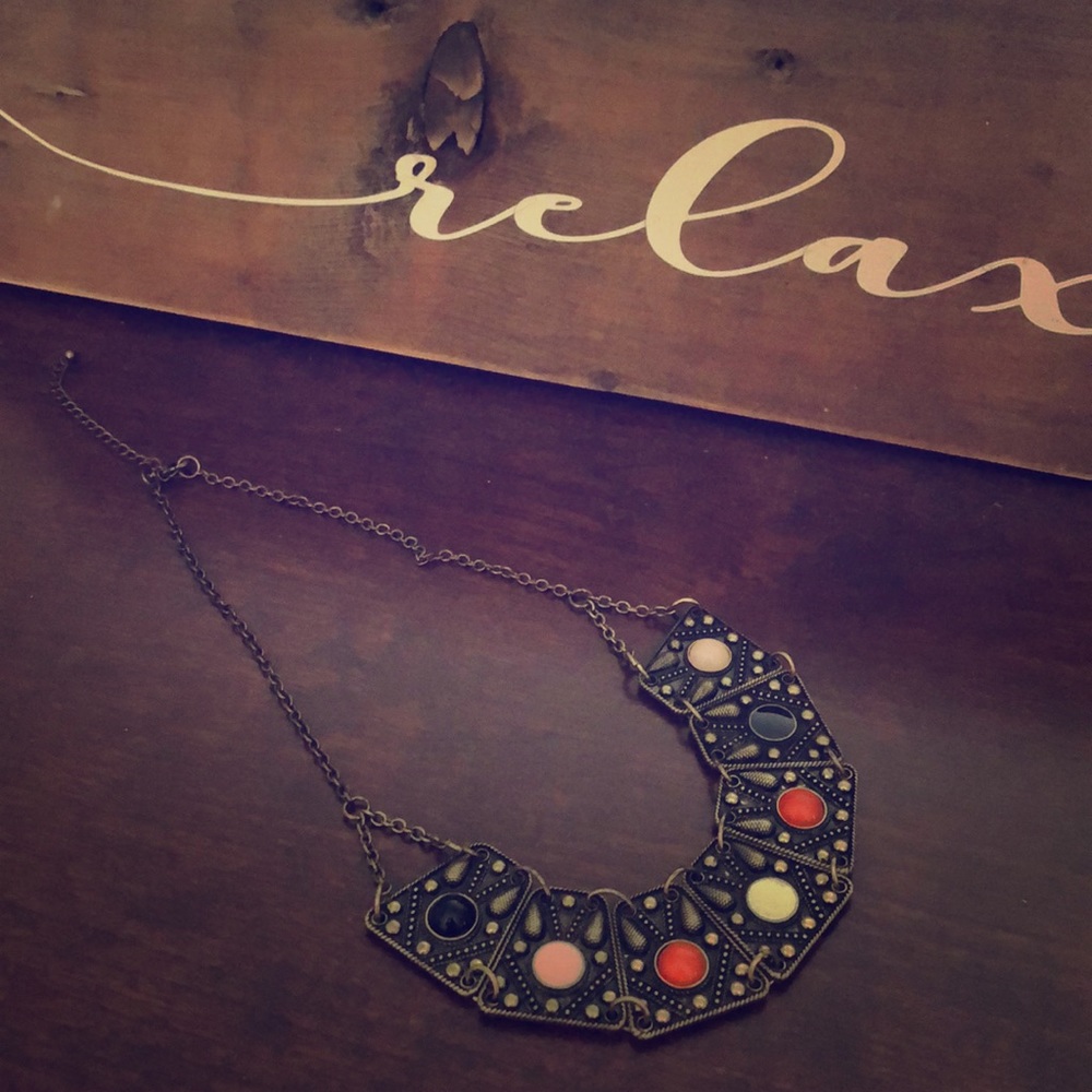 Bib statement necklace